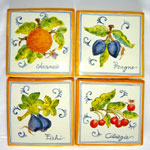 Square Tiles (TS13) - Antique Fruit (FRA001)